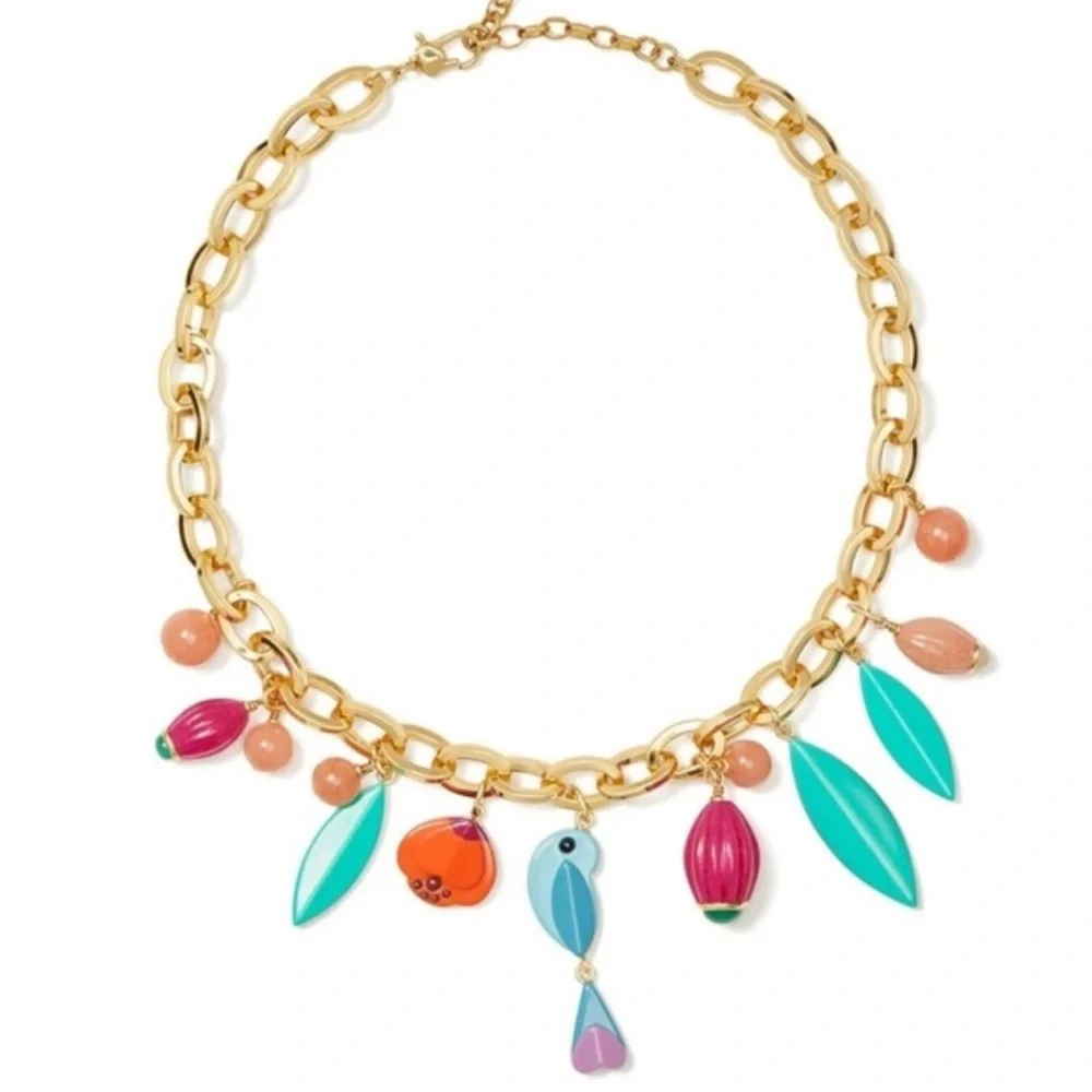Kate Spade Best Buds Charm Necklace NWT